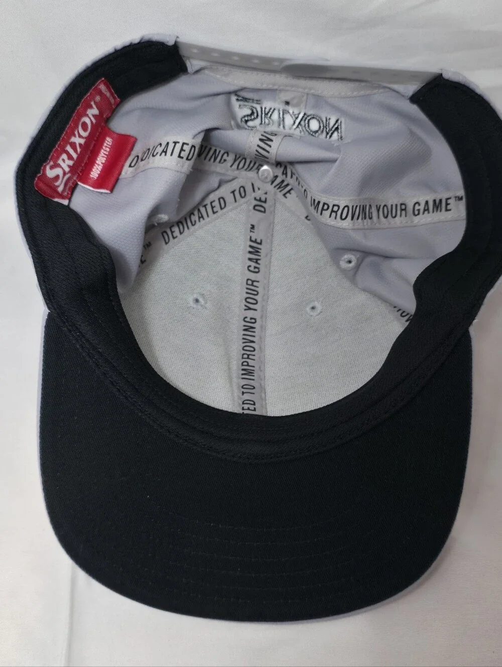 Men's Light Gray Srixon Polyester Snapback Golf Hat
